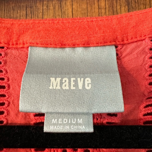 MAEVE Ruffle Button Down Top- Size Small - Picture 4 of 4